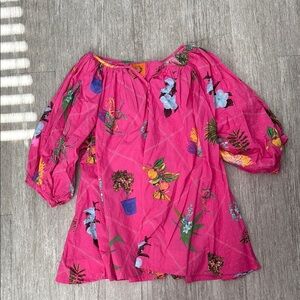 Coniglio palm beach Vibrant Pink Floral dress